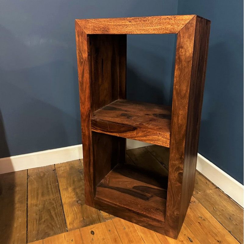 Boxy Sheesham Cube 2 Hole Unit Boxy Sheesham Cube 2 Hole Unit