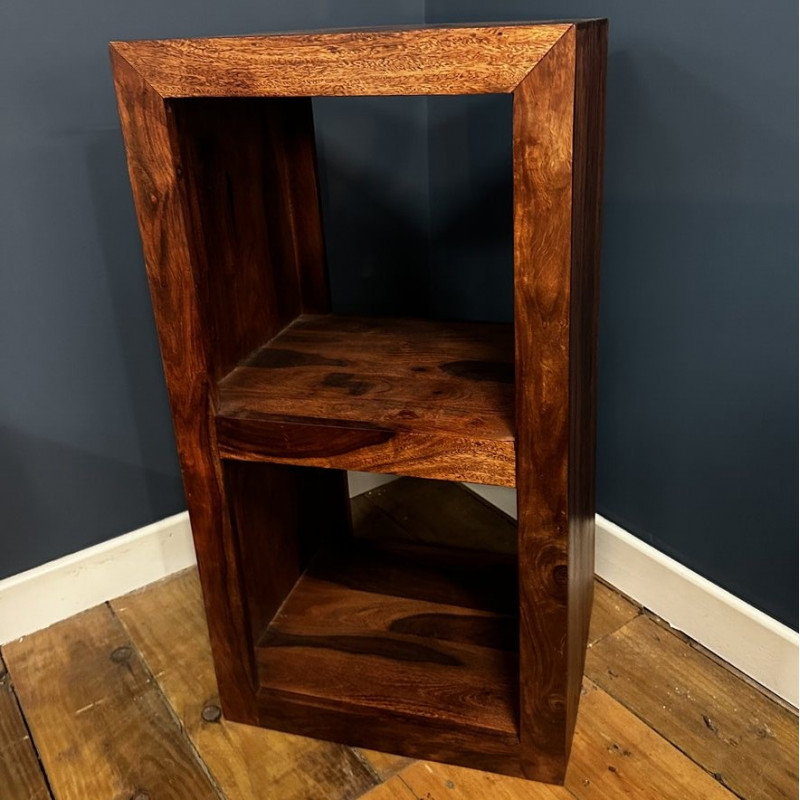 Boxy Sheesham Cube 2 Hole Unit Boxy Sheesham Cube 2 Hole Unit