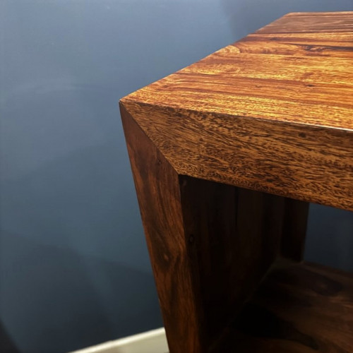Boxy Sheesham Cube 2 Hole Unit Boxy Sheesham Cube 2 Hole Unit