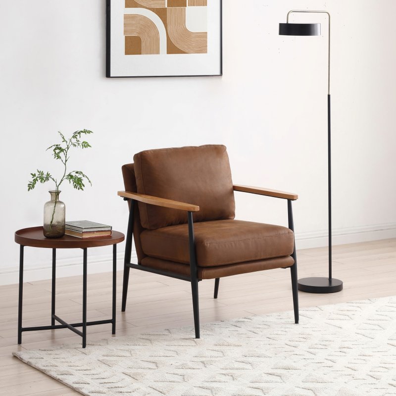 Brooks Armchair Brown Brooks Armchair Brown
