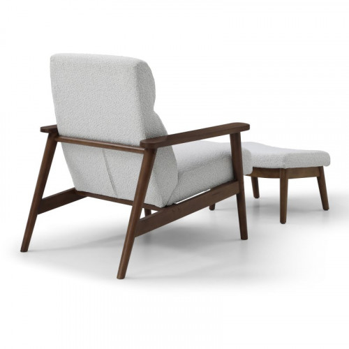 Idris Chair and Stool Cream Boucle Idris Chair and Stool Cream Boucle
