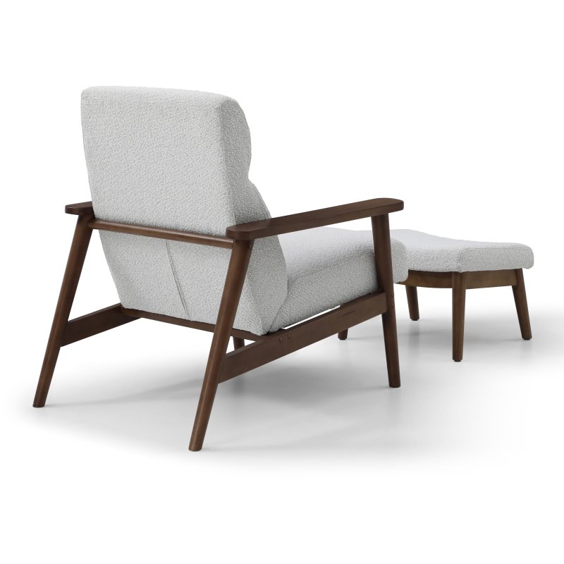 Idris Chair and Stool Cream Boucle Idris Chair and Stool Cream Boucle