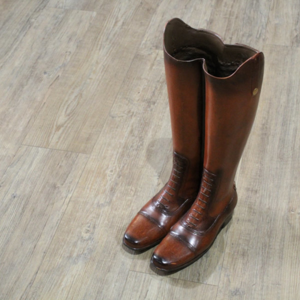 Pair of Leather Boots Umbrella Stand Pair of Leather Boots Umbrella Stand