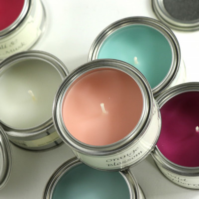 Set of 4 Paint Pot Candles