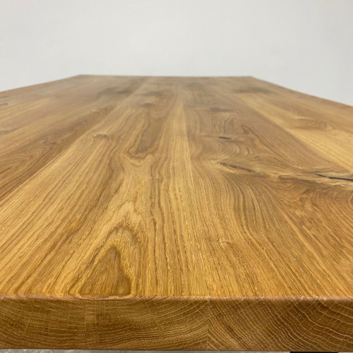 Fargo European Oak Fast Track Table Thick Metal Legs
