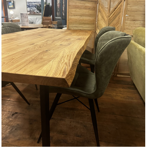 Fargo European Oak Fast Track Table Thin Metal Legs