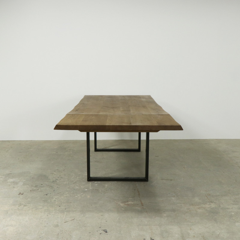 Fargo European Oak Fast Track Table Thin Metal Legs