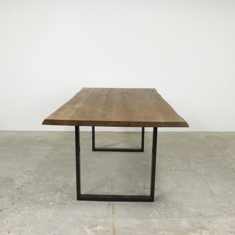 Fargo European Oak Fast Track Table Thin Metal Legs