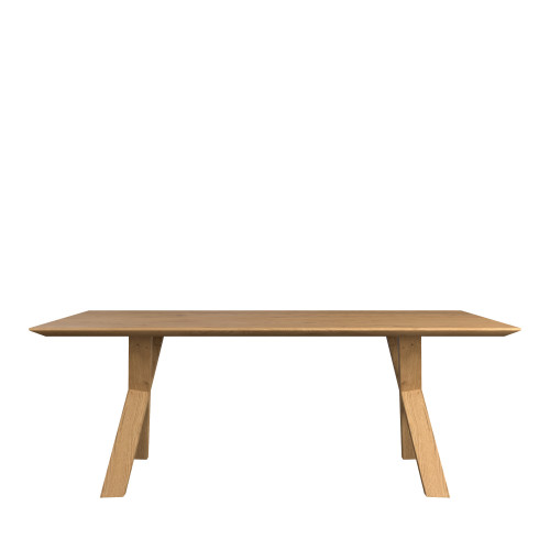 Fargo European Oak Fast Track Table Wooded Legs