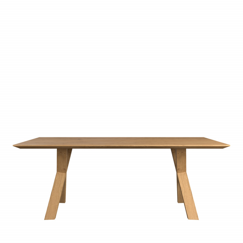 Fargo European Oak Fast Track Table Wooded Legs