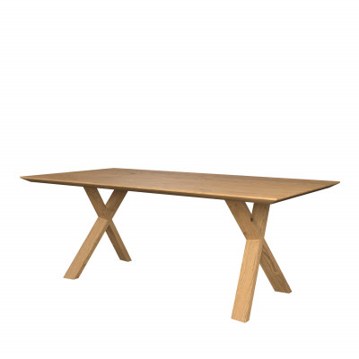 Fargo European Oak Fast Track Table Wooded Legs
