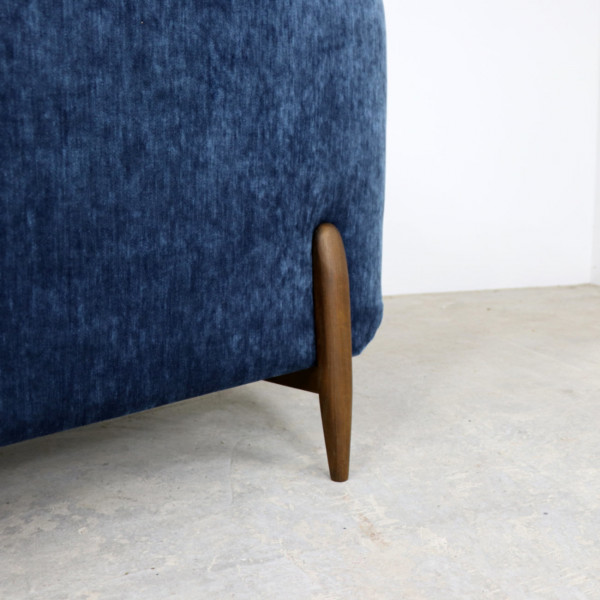 Journey Chaise in Shimmer Dark Blue Journey Chaise in Shimmer Dark Blue
