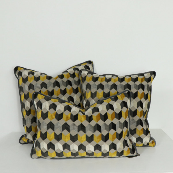 Saffron Geometric Cushion Saffron Geometric Cushion