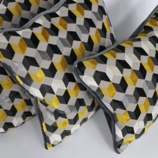 Saffron Geometric Cushion Saffron Geometric Cushion