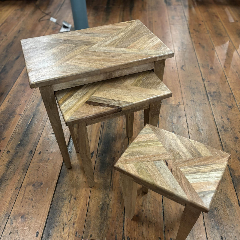 Set of 3 Marquet Side Tables Set of 3 Marquet Side Tables