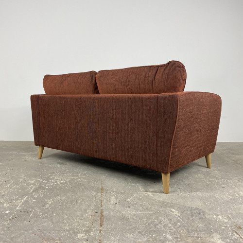 Harley 3 Seater Sofa in Dark Orange - Ex-display