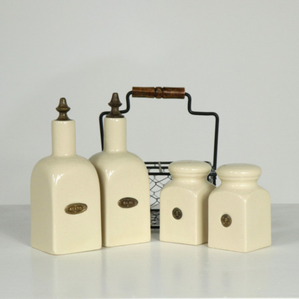 Farmhouse Living Condiments Wire Set Farmhouse Living Condiments Wire Set