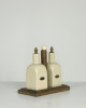 Farmhouse Living Oil & Vinegar Wood Set Farmhouse Living Oil & Vinegar Wood Set