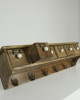 Six Drawer Wall Shelf with 6 Hooks Six Drawer Wall Shelf with 6 Hooks