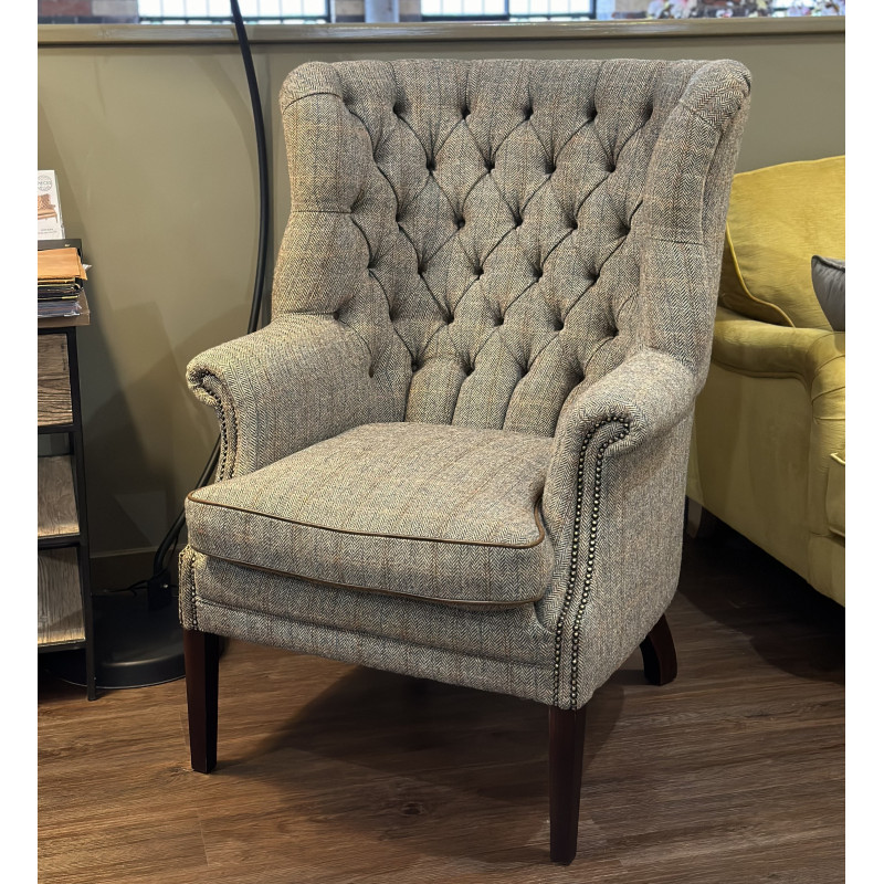 Mackenzie Chair in Bracken Herringbone Tweed - Ex-display Mackenzie Chair in Bracken Herringbone Tweed - Ex-display