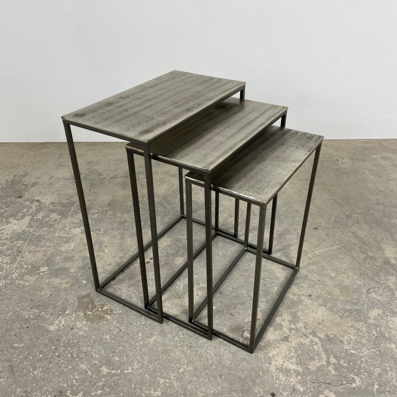 Faroe Nest of Tables Silver Faroe Nest of Tables Silver