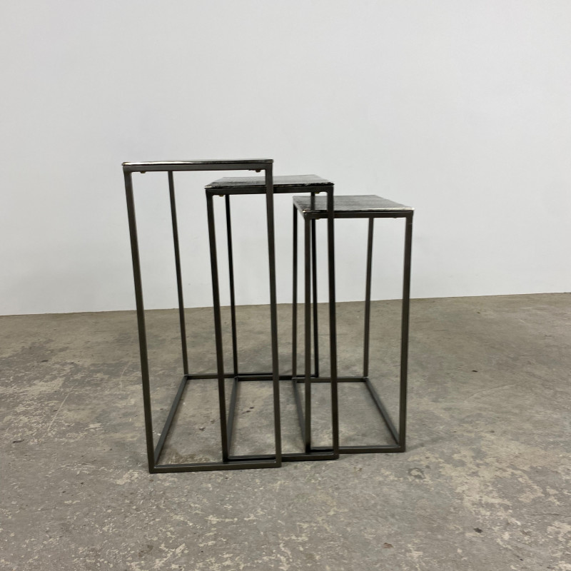 Faroe Nest of Tables Silver Faroe Nest of Tables Silver