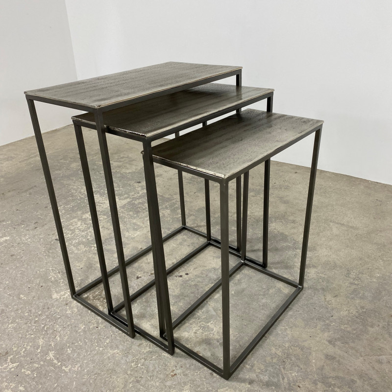 Faroe Nest of Tables Silver Faroe Nest of Tables Silver