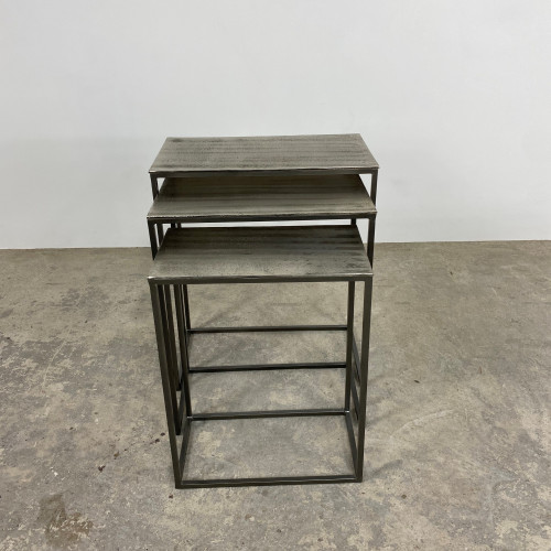 Faroe Nest of Tables Silver Faroe Nest of Tables Silver