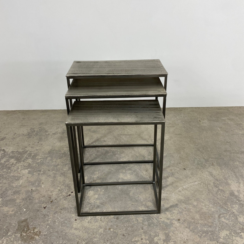 Faroe Nest of Tables Silver Faroe Nest of Tables Silver