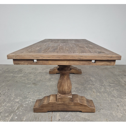 Oyster Elm Dining Table with Extending Leaves