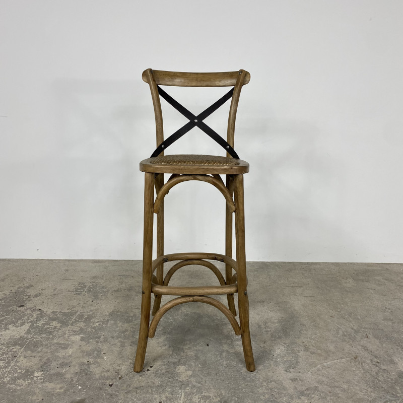 Oyster Cross Back Barstool