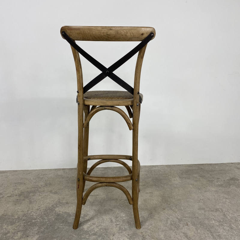 Oyster Cross Back Barstool