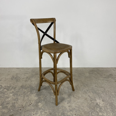 Oyster Cross Back Barstool