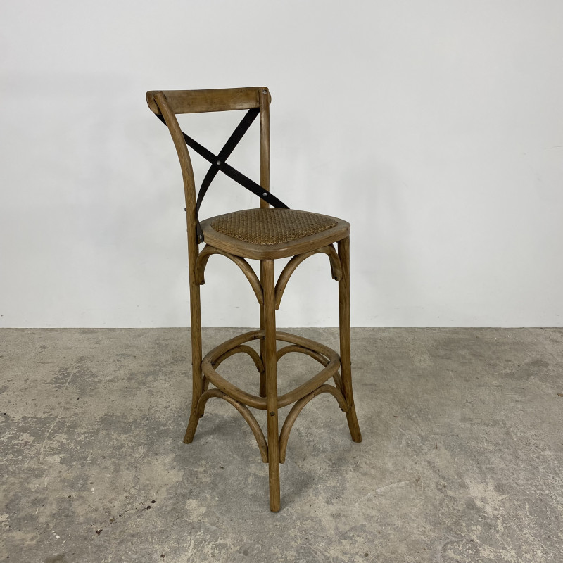 Oyster Cross Back Barstool