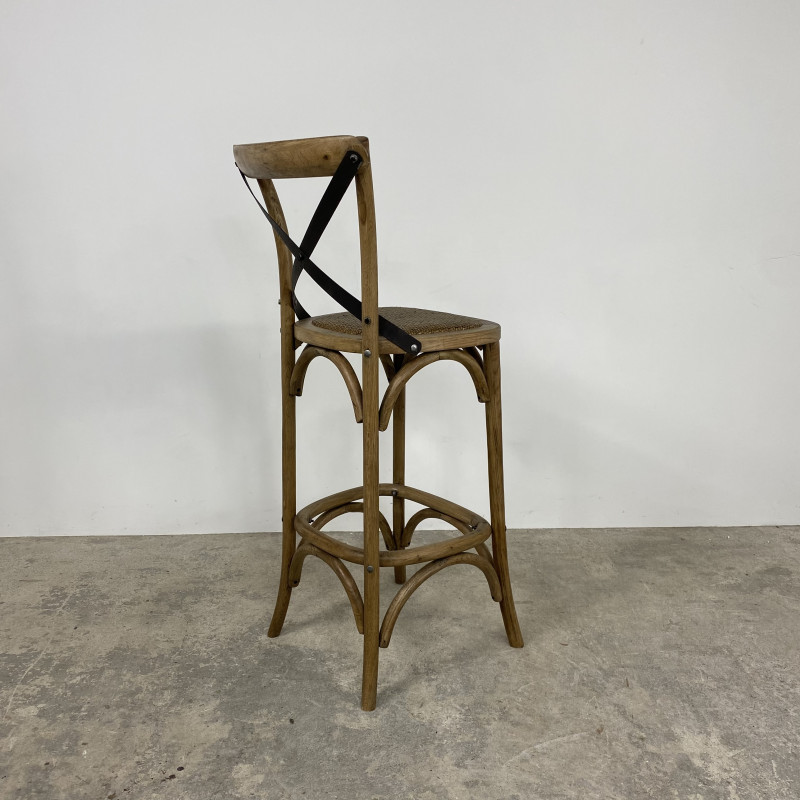 Oyster Cross Back Barstool