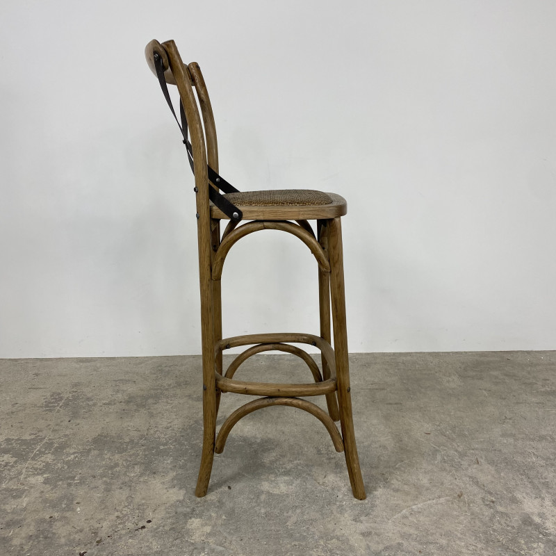 Oyster Cross Back Barstool