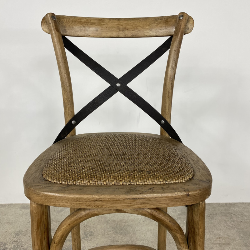 Oyster Cross Back Barstool