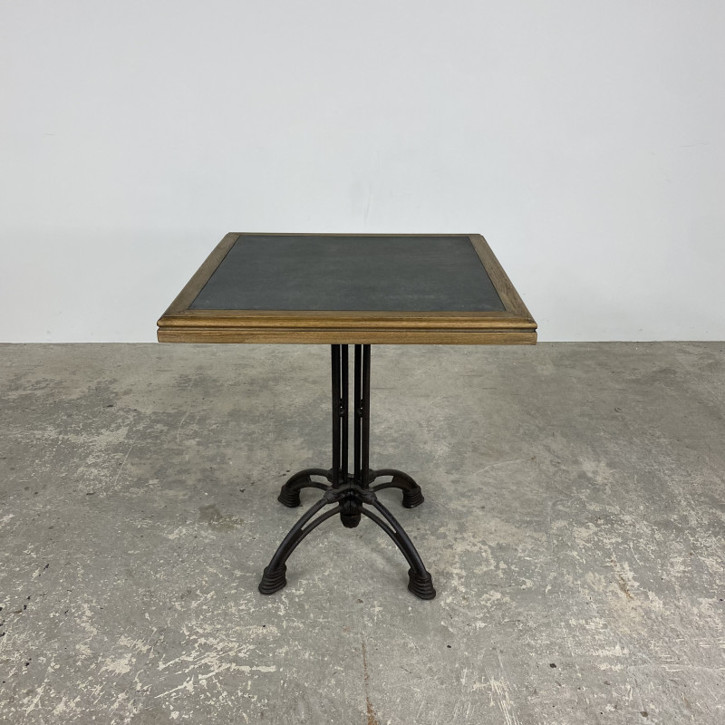 Oyster Square Cafe Table with Zinc Top
