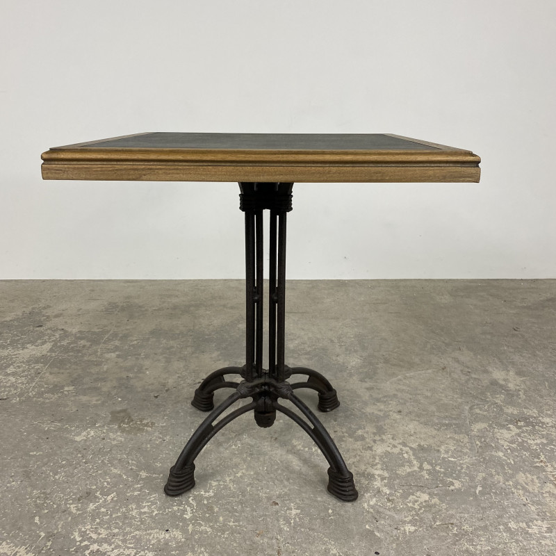 Oyster Square Cafe Table with Zinc Top