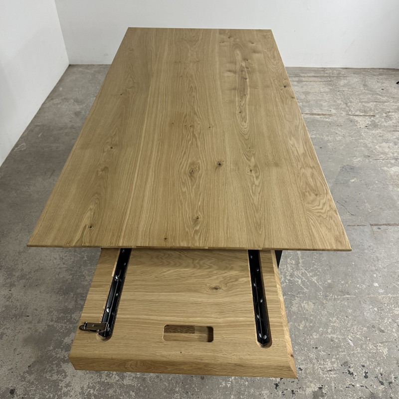 Flipper Oiled Oak Extending Dining Table