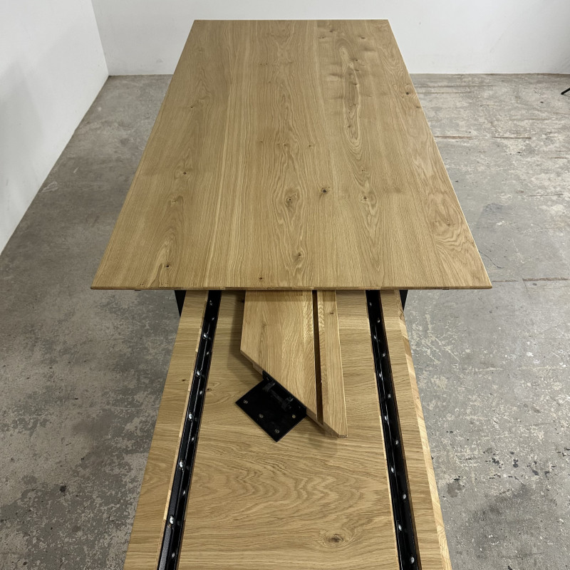Flipper Oiled Oak Extending Dining Table