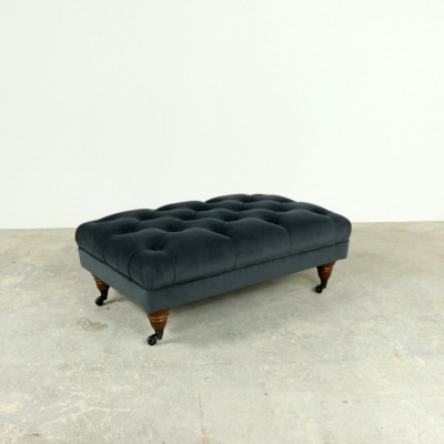 Classic Buttoned Footstool