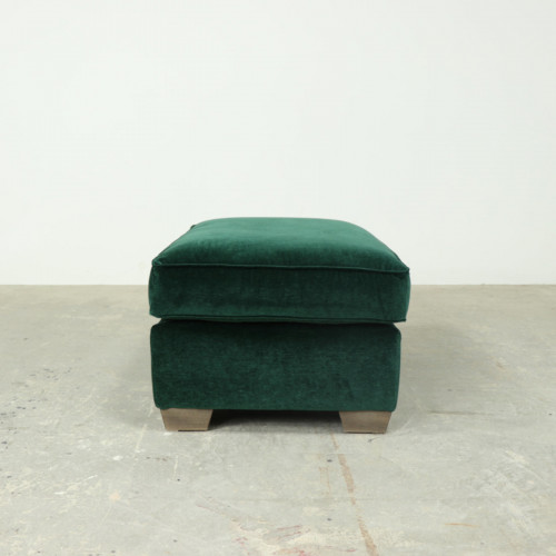 Large Velvet Footstool