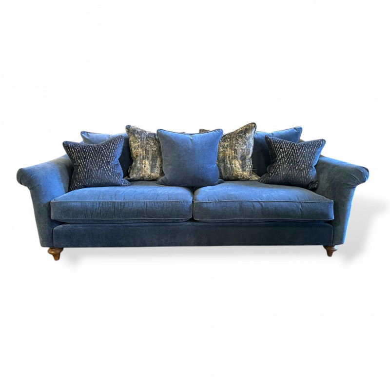Merlot Grand Sofa in Kyra Indigo - Ex-Display