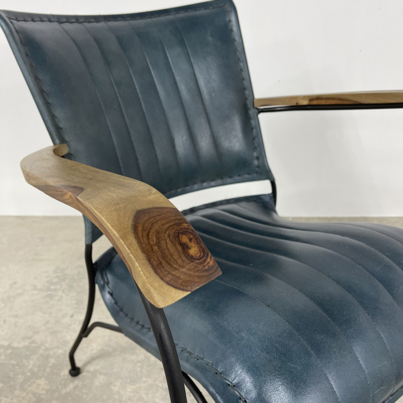 Blue Leather Chair Blue Leather Chair
