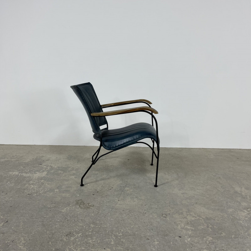 Blue Leather Chair Blue Leather Chair