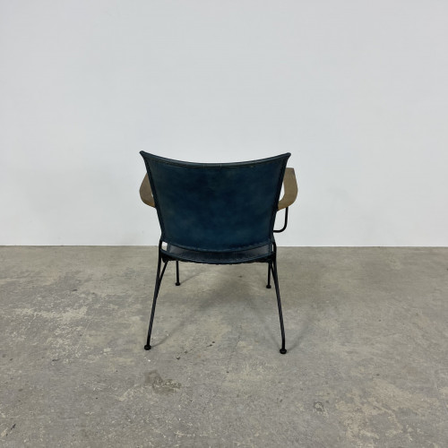 Blue Leather Chair