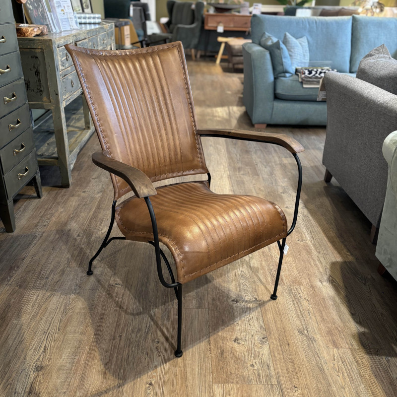 High Back Metal Chair Brown High Back Metal Chair Brown