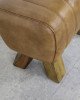 Brown Leather Footstool Brown Leather Footstool