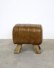 Brown Leather Footstool Brown Leather Footstool